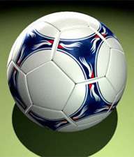 Bild p&aring; en fotboll.